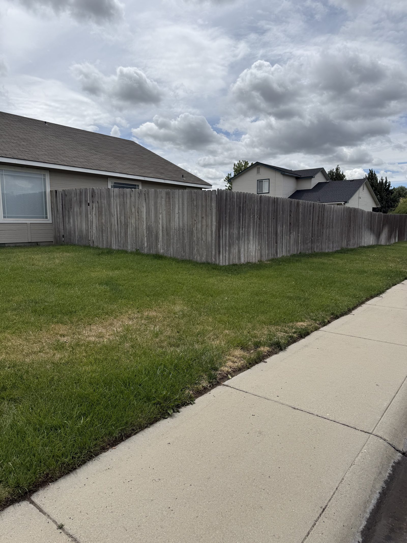 Fence removal before — Meridian Idaho